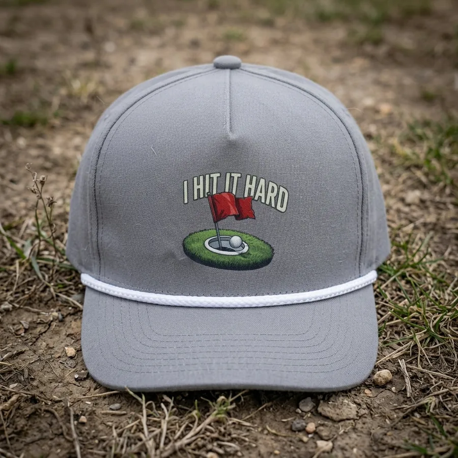 I Hit It Hard rope hat by Yardage Book